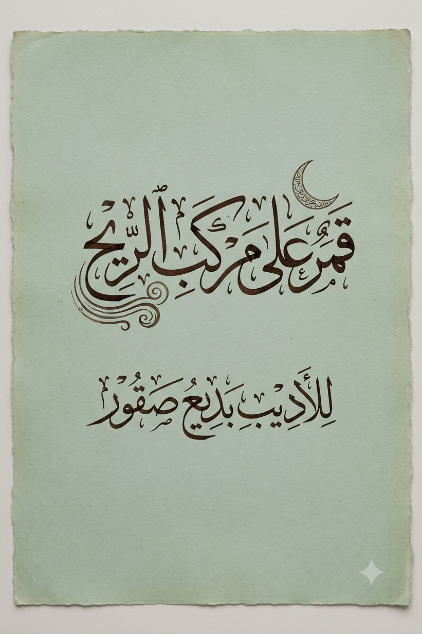 قمر على مركب الريح